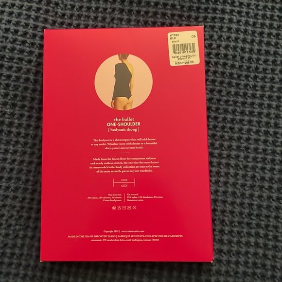 NWT commando one shoulder ballet bodysuit - Picture 3 of 5